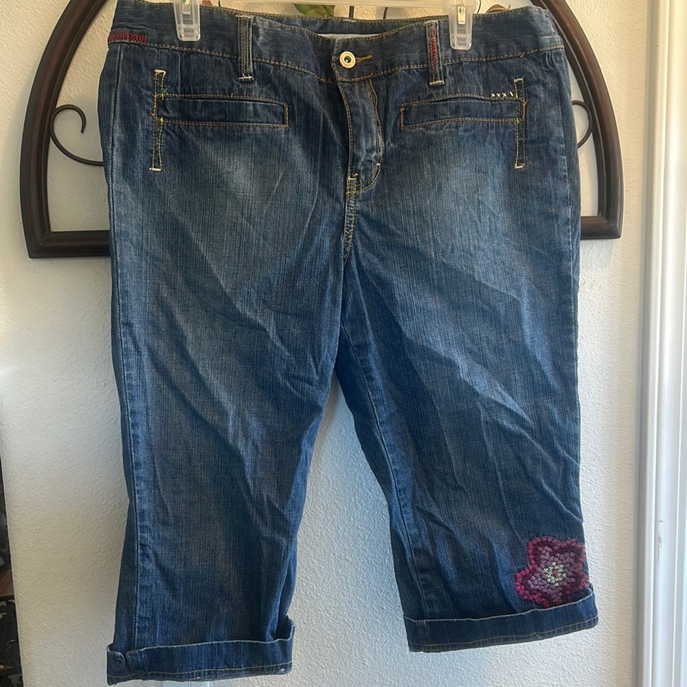 Tommy Hilfiger Blue Denim Capri Jeans